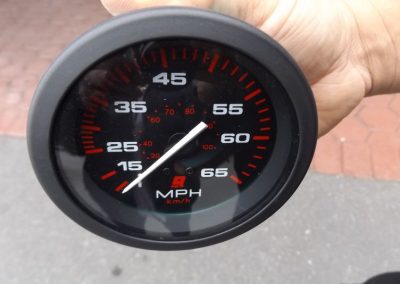 one piece black speedometer